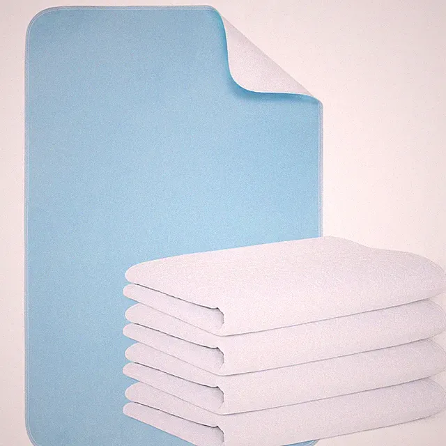 2 PCS Reusable Incontinence Bed Pads Washable Waterproof 4Layer 18x24 Inch