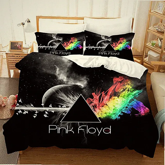 3D Starry Sky Geometry Planet Dove Quilt Cover Set Bedding Sets Pillowcases