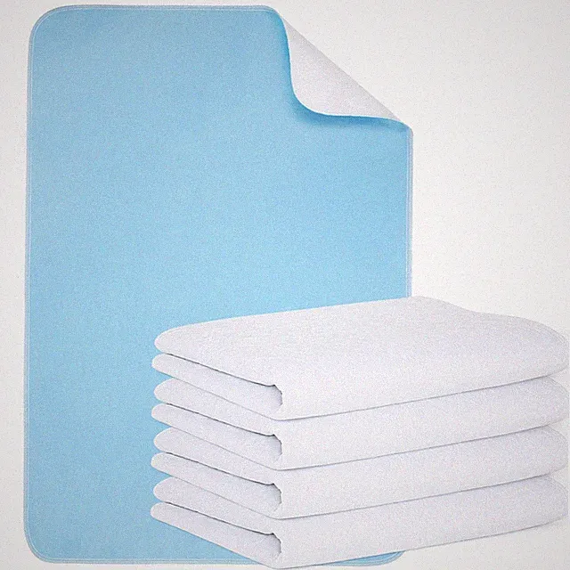4 Pack Reusable Incontinence Bed Pads Heavy Absorbency 4Layer 18x24 Inch