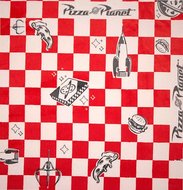 Disney Pizza Planet Soft Throw Blanket 5' x 6 ft -The Big One -New