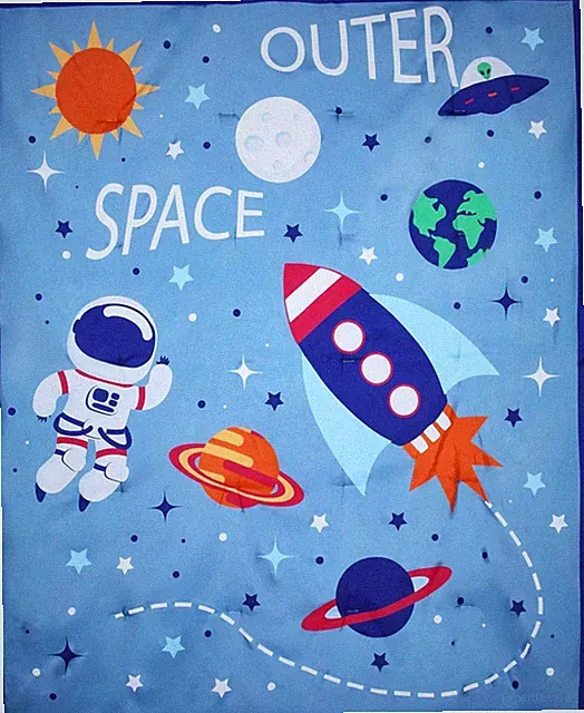 Everyday Kids Outer Space Twin/Full Size Bed Comforter