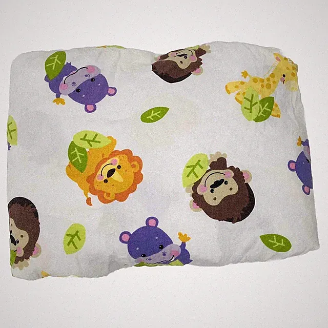 Fisher Price Precious Planet Crib/Toddler Bed Fitted Sheet Jungle Animals