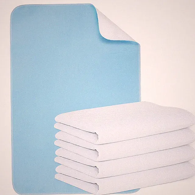 Reusable Incontinence Bed Pads 4 PCS Heavy Absorbency 4Layer 18x24 Waterproof